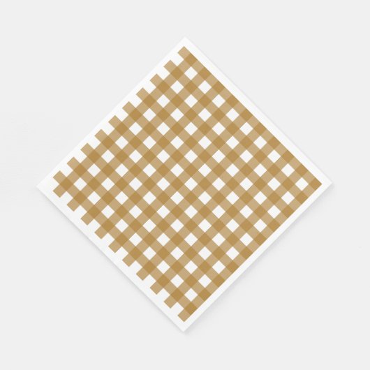 Vichy Sien Serviette (Ecke)