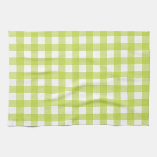 Vichy Vert Apfel Geschirrtuch (Horizontal)