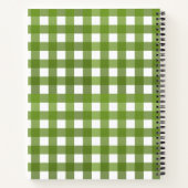 Vichy Vert Apfel Notizblock (Rückseite)