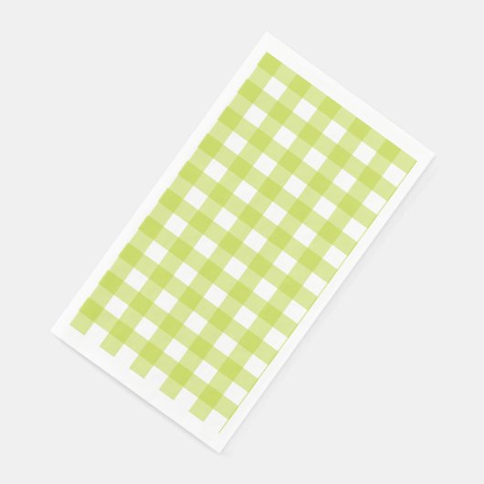 Vichy Vert Apfel Serviette (Ecke)