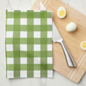 Vichy Vert Geschirrtuch (Viertel Falte)