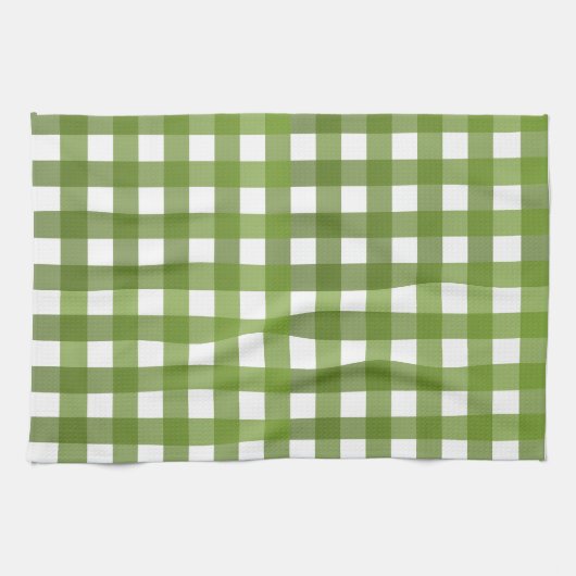 Vichy Vert Geschirrtuch (Horizontal)