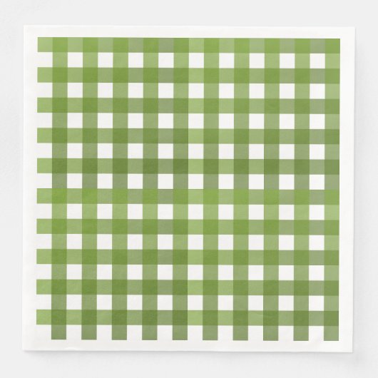 Vichy Vert Serviette (Vorderseite)