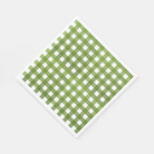 Vichy Vert Serviette (Ecke)