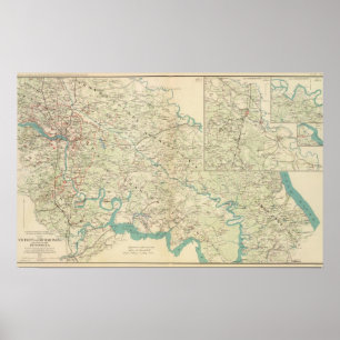 Vicinity Richmond, Va, Halbinsel Poster