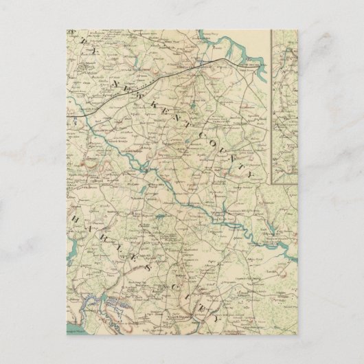 Vicinity Richmond, Va, Halbinsel Postkarte (Vorderseite)