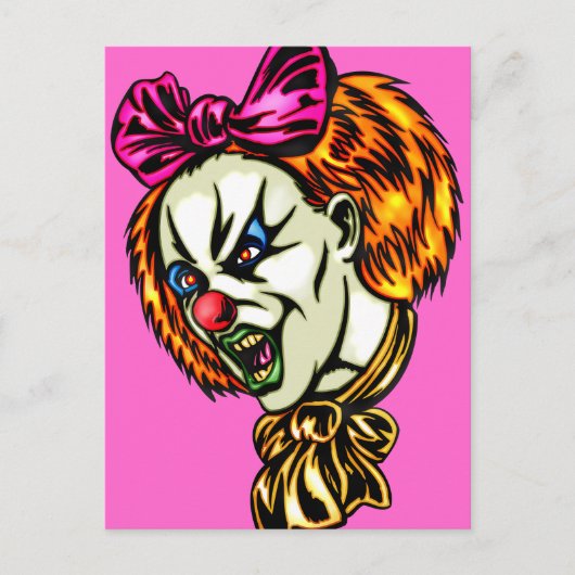 Vicious Clown Postkarte (Vorderseite)