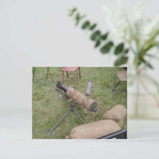 Vickers Gun Postkarte (Stehend Vorderseite)