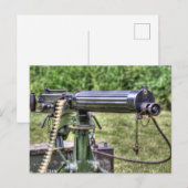Vickers Machine Gun Feiertagspostkarte (Vorne/Hinten)
