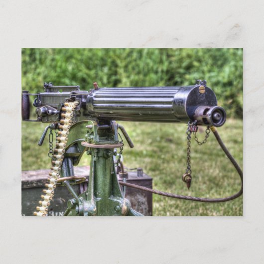 Vickers Machine Gun Feiertagspostkarte (Vorderseite)