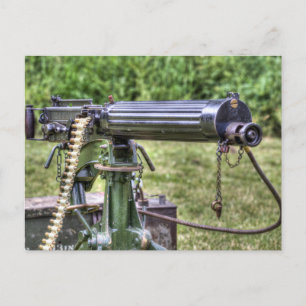 Vickers Machine Gun Postkarte