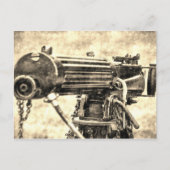 Vickers Machine Gun Vintag Postkarte (Vorderseite)
