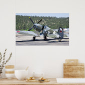 VICKERS SPITPFIRE auf STANDBY Poster (Küche)