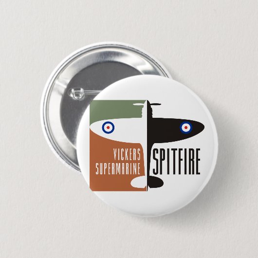 vickers supermarine Spitfire Button (Vorne & Hinten)