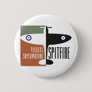 vickers supermarine Spitfire Button