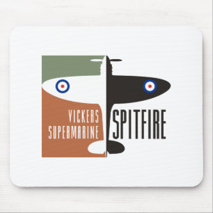 vickers supermarine Spitfire Mousepad