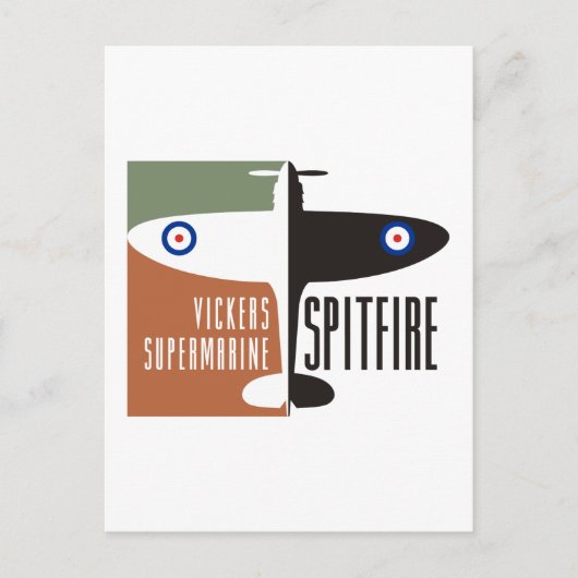 Vickers Supermarinfeuer Postkarte (Vorderseite)