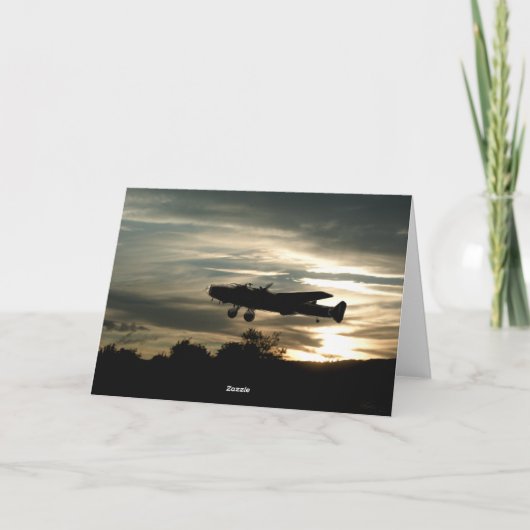 Vickers Wellington-Bomber Karte (Rückseite)