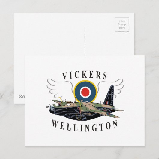 Vickers Wellington Postkarte (Vorne/Hinten)