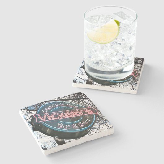 Vickery's Bar, Vickery's Atlanta, Vickery's Steinuntersetzer (Seitenansicht)