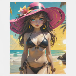 Vicki Dollz Fleece Blanket