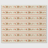 Vickie’s Gingerbread-Parade-Creme Geschenkpapier (Flach)