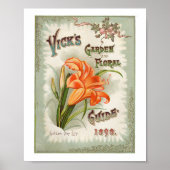 Vick's Garden & Blume 1898 Poster (Vorne)