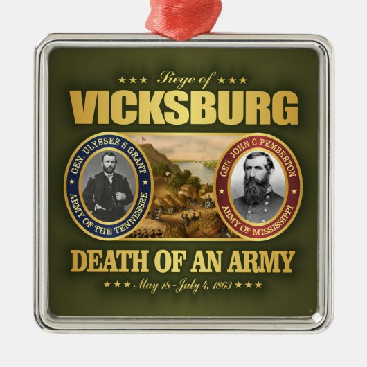 Vicksburg (FH2) Ornament Aus Metall (Vorne)