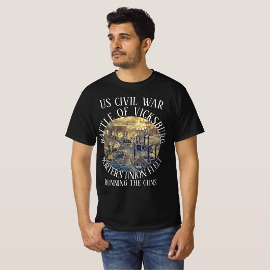 VICKSBURG - GEWERKSCHAFT-FLOET DES US-ZIVILEN KRIE T-Shirt (Vorne ganz)