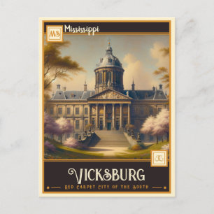 Vicksburg, Mississippi Antik Postkarte