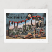 Vicksburg, Mississippi - Große Briefszenen Postkarte (Vorderseite)