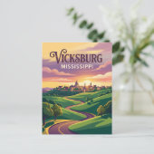 Vicksburg Mississippi Postkarte (Stehend Vorderseite)