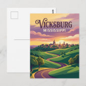 Vicksburg Mississippi Postkarte (Vorne/Hinten)