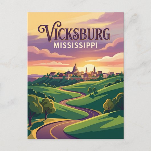 Vicksburg Mississippi Postkarte (Vorderseite)