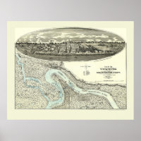 Vicksburg, MS Panoramic Map - 1863