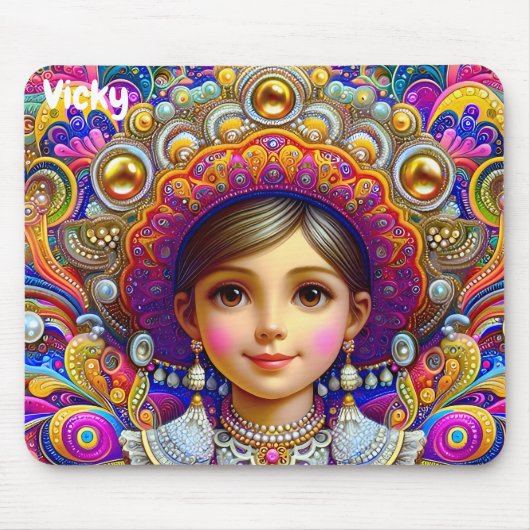VICKY ~ Psychedelic Girl ~ Mousepad (Vorne)
