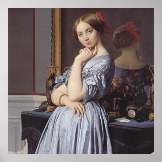 Vicomtess othenin Dhaussonville Kunstportrait Poster (Vorne)