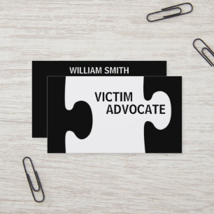 Victim Advocate Puzzle Piece Visitenkarte