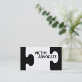 Victim Advocate Puzzle Piece Visitenkarte (Stehend Vorderseite)