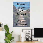 "Victoire" Affiche Citation Positive Poster (Heimbüro)