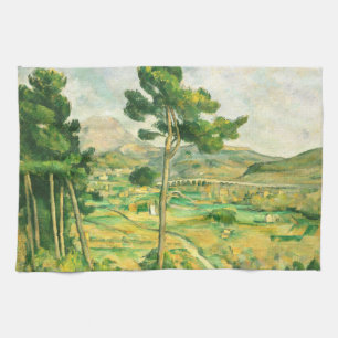 Victoire und Viadukt Paul Cezanne Geschirrtuch