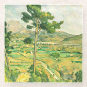 Victoire und Viadukt Paul Cezanne Glasuntersetzer (Vorderseite)