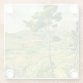 Victoire und Viadukt Paul Cezanne Glasuntersetzer (Rückseite)