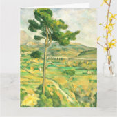 Victoire und Viadukt Paul Cezanne Karte (Gelbe Blume)