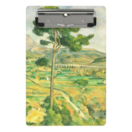 Victoire und Viadukt Paul Cezanne Mini Klemmbrett (Vorderseite)