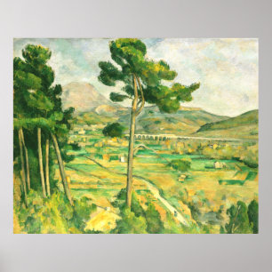 Victoire und Viadukt Paul Cezanne Poster