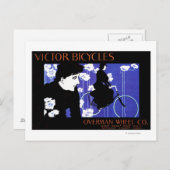 Victor Bicycles Overman Wheel Promo Poster Postkarte (Vorne/Hinten)