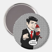 Victor Crushmore bedeutet Business Magnet (Vorderseite/Rückseite)