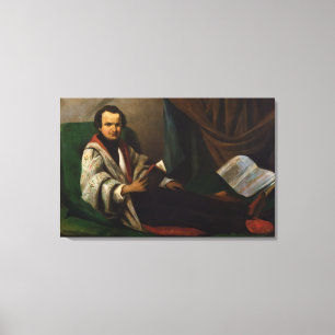 Victor Hugo auf seinem Diwan, c.1830-40 Leinwanddruck