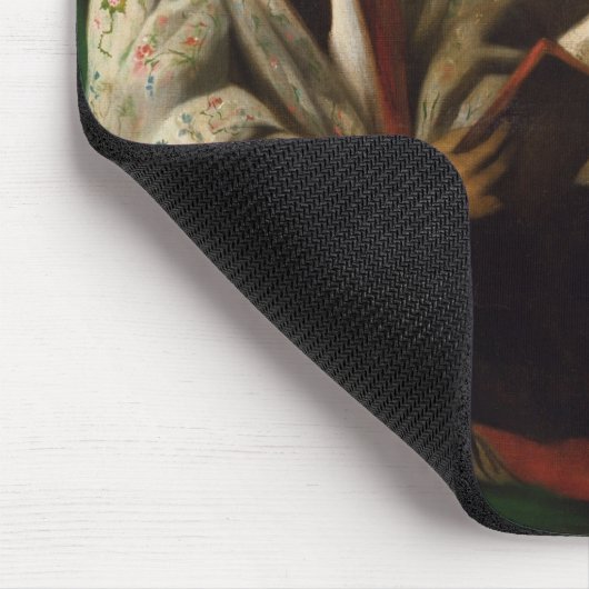 Victor Hugo auf seinem Diwan, c.1830-40 Mousepad (Ecke)